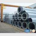 132kV Transmission Line Galvanized Steel Tubular Poles